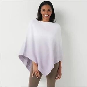 Barefoot Dreams NWT Poncho Cozy Chic Ultra Lite in Ocean Breeze Violet Ombré OS
